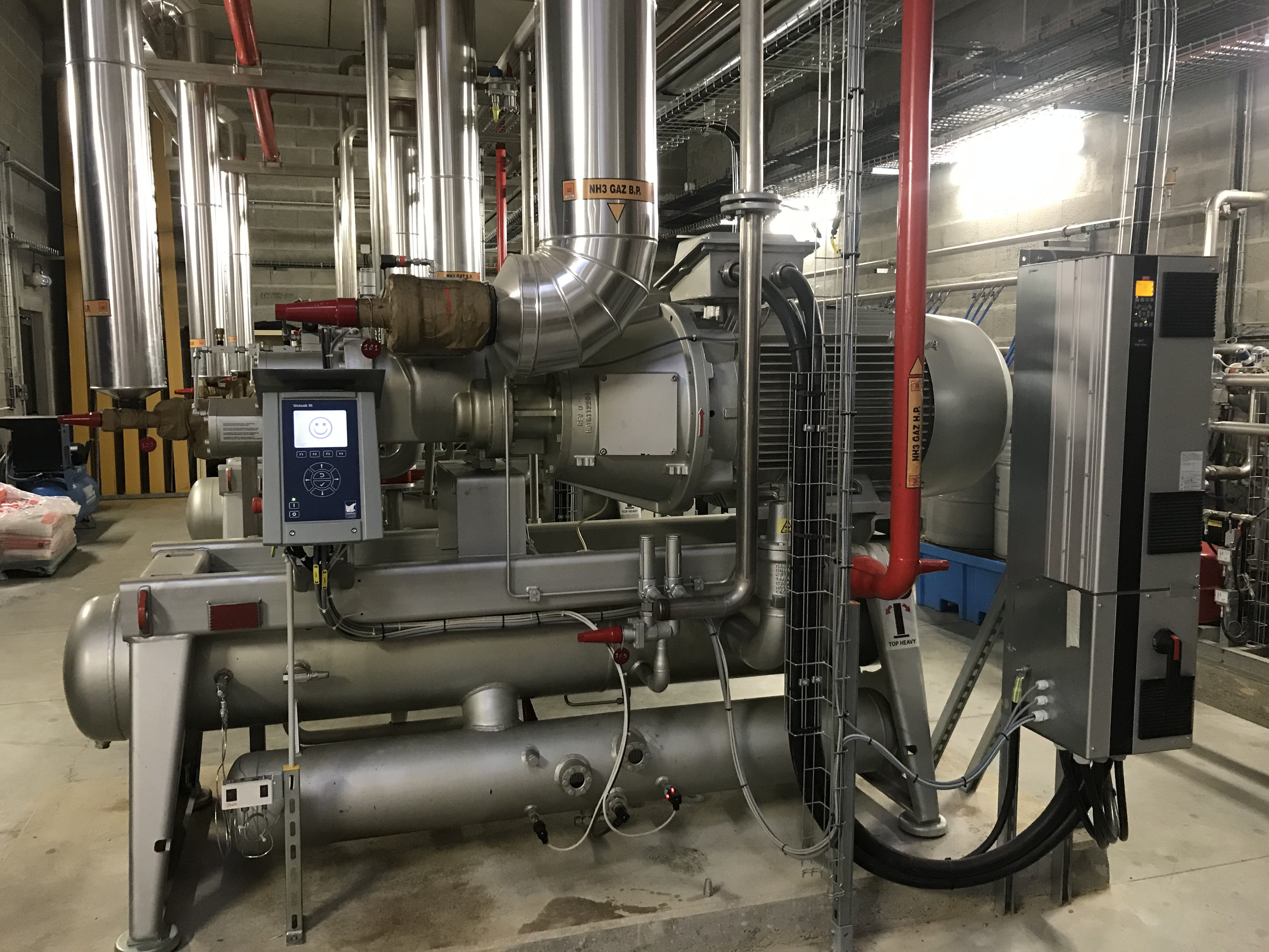 Centrale frigorifique Industrielle NH3